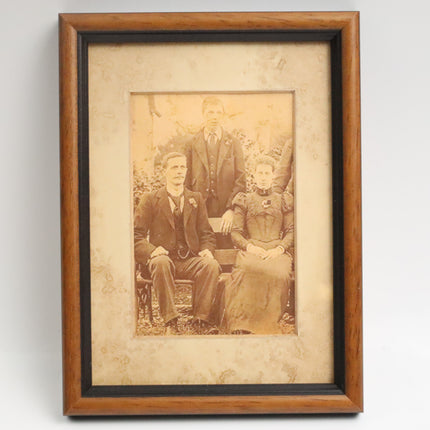 Poster achter glas 'Oude familie foto'