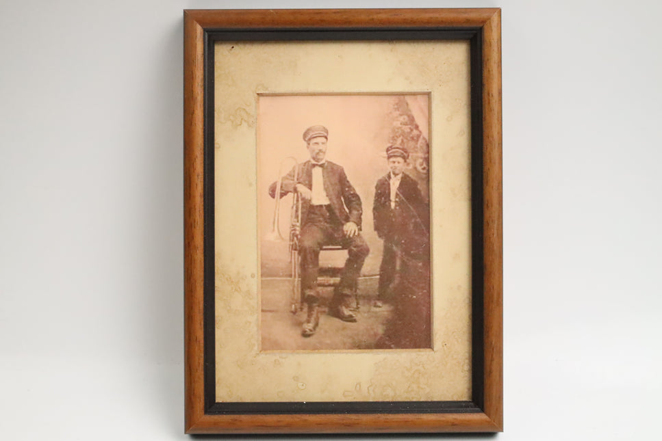 Poster achter glas 'Oude foto'