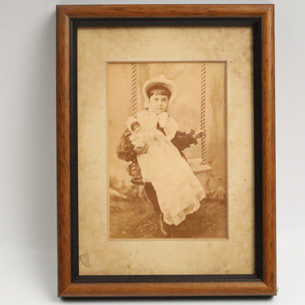 Poster achter glas 'Meisje'