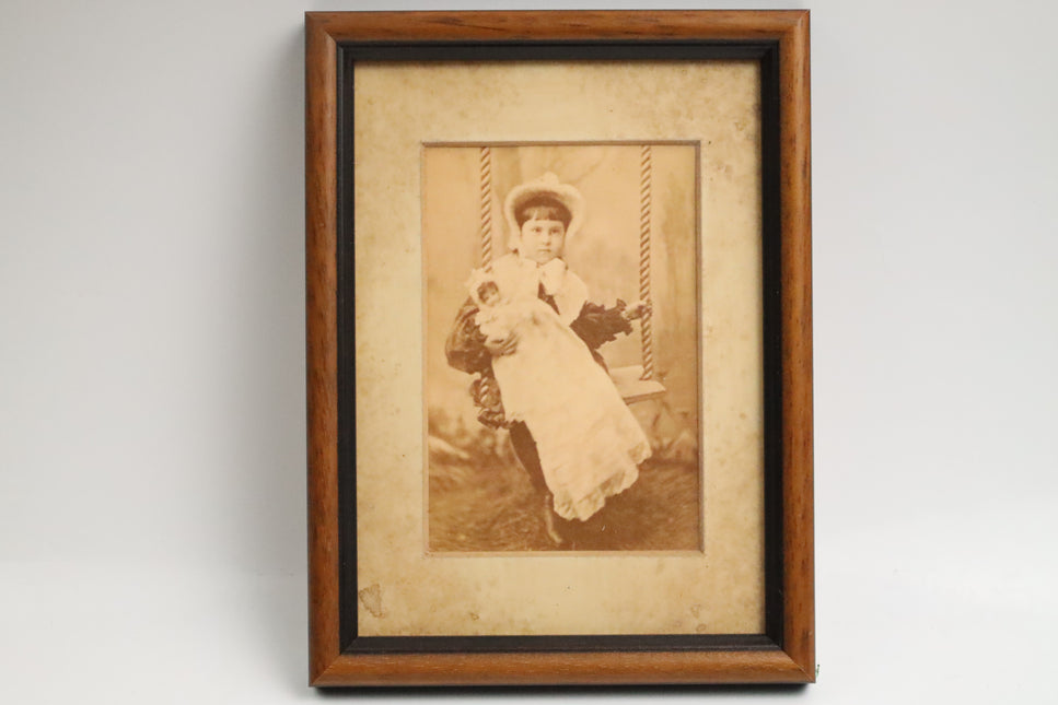 Poster achter glas 'Meisje'