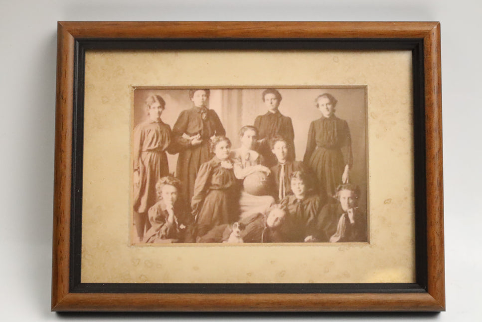 Poster achter glas 'Familiefoto'