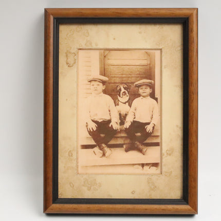 Poster achter glas 'Broertjes'