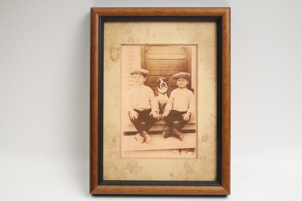 Poster achter glas 'Broertjes'