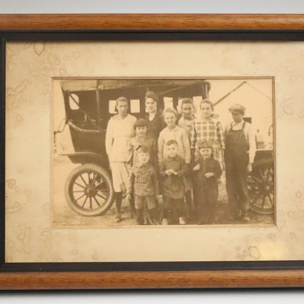 Poster achter glas 'Familiefoto'