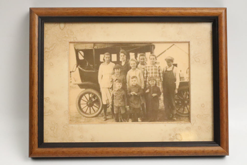 Poster achter glas 'Familiefoto'