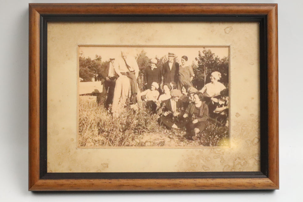 Poster achter glas 'Oude foto'