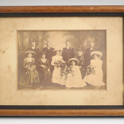 Poster achter glas 'Familie portret'