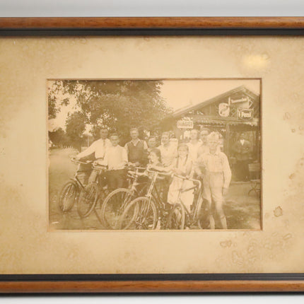 Poster achter glas 'Fietstocht'