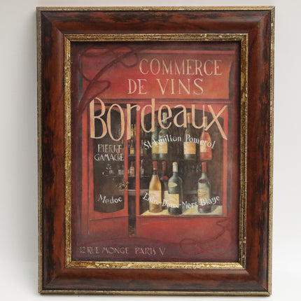 Poster achter glas 'Bordeaux'