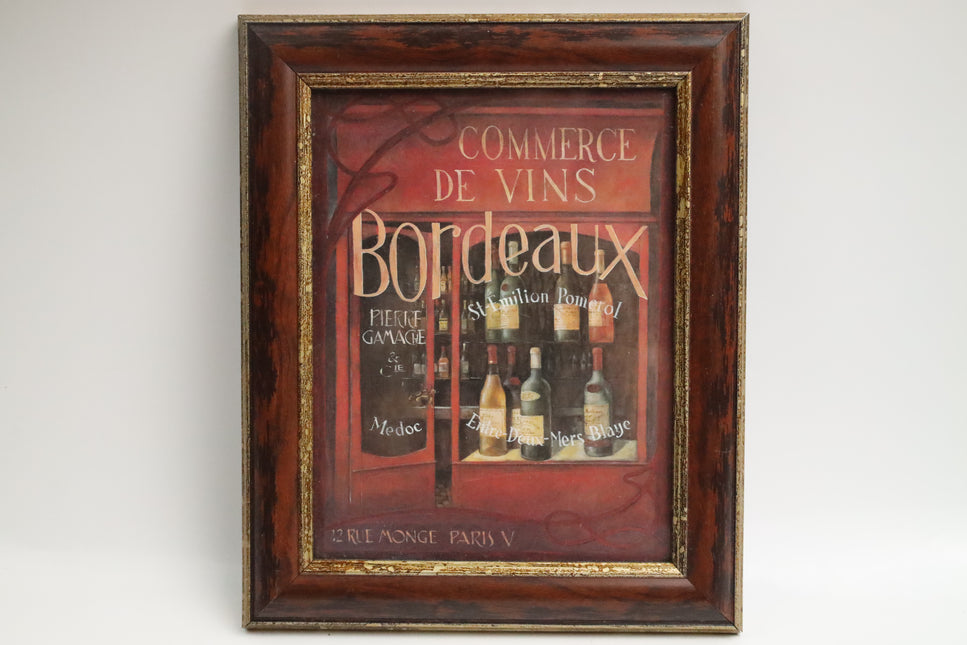 Poster achter glas 'Bordeaux'