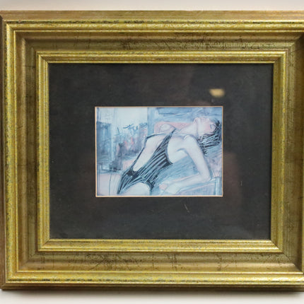 Poster achter glas 'Vrouw'