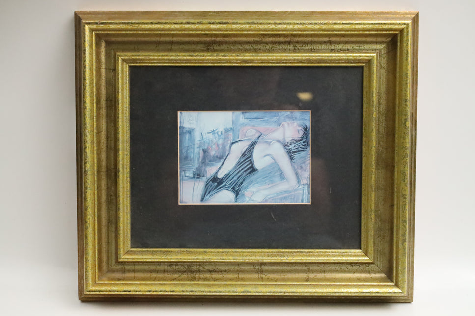 Poster achter glas 'Vrouw'