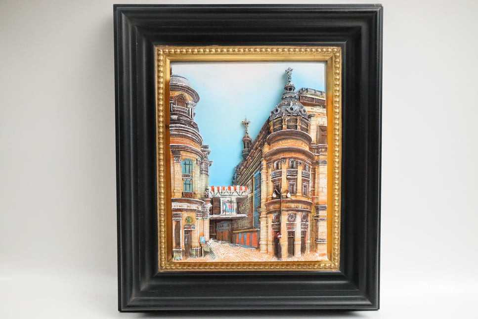 3D schilderij 'Stad'