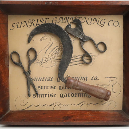 3D schilderij met voorwerpen "Sunrise Gardening'