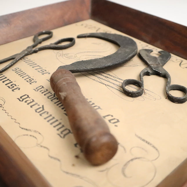 3D schilderij met voorwerpen "Sunrise Gardening'