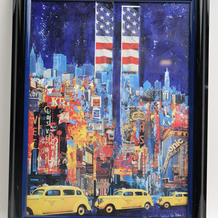 Poster achter glas 'New York'