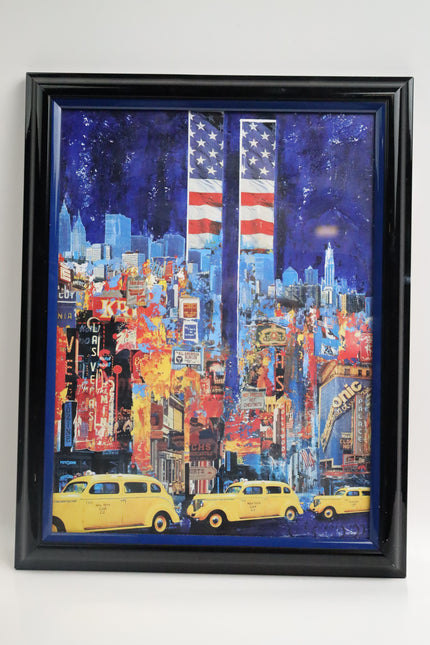 Poster achter glas 'New York'
