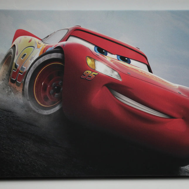 Handgeschilderd schilderij 'Bliksem Mcqueen'