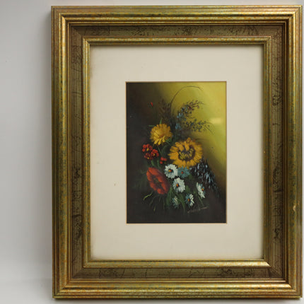 Poster achter glas 'Bloemen'