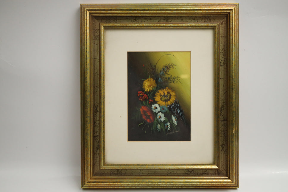 Poster achter glas 'Bloemen'