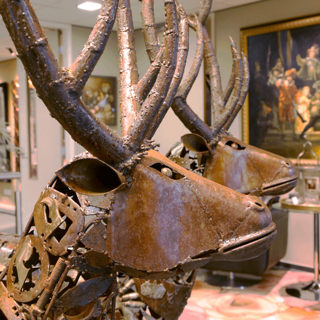 Beeld 'Iron Reindeer'