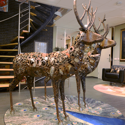 Beeld 'Iron Reindeer'
