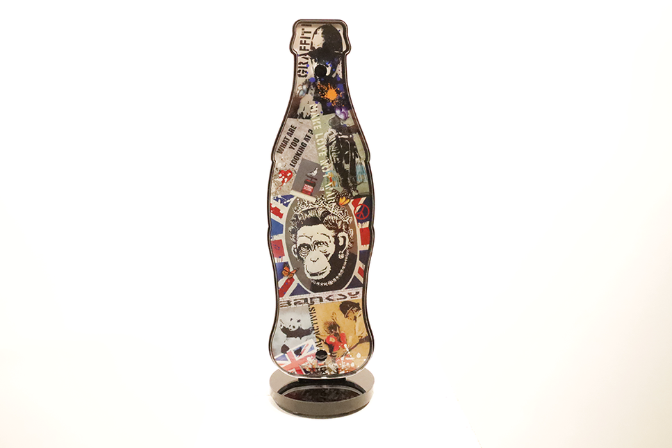 Beeld Coca-Cola fles 'Britisch life'