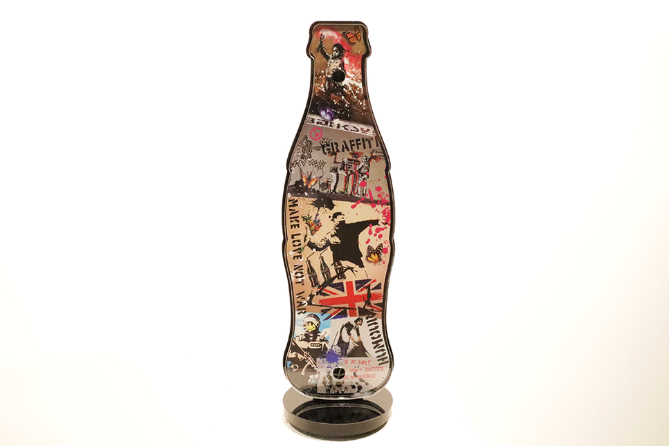 Beeld Coca-Cola fles 'Graffiti art'