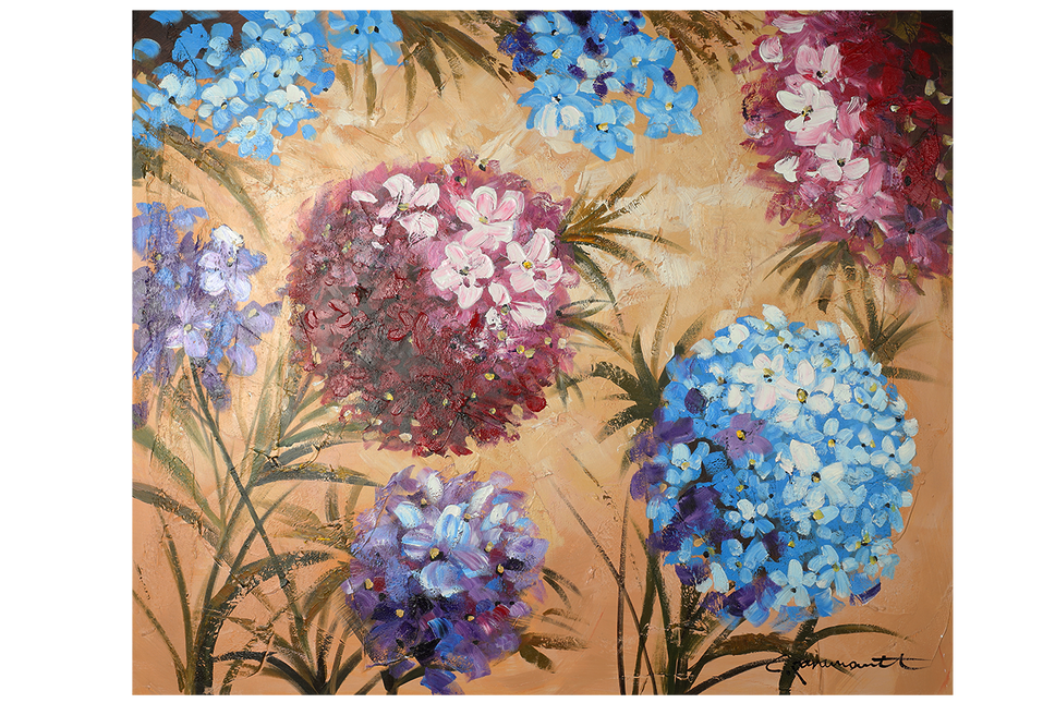 Canvas 'Hortensia's'
