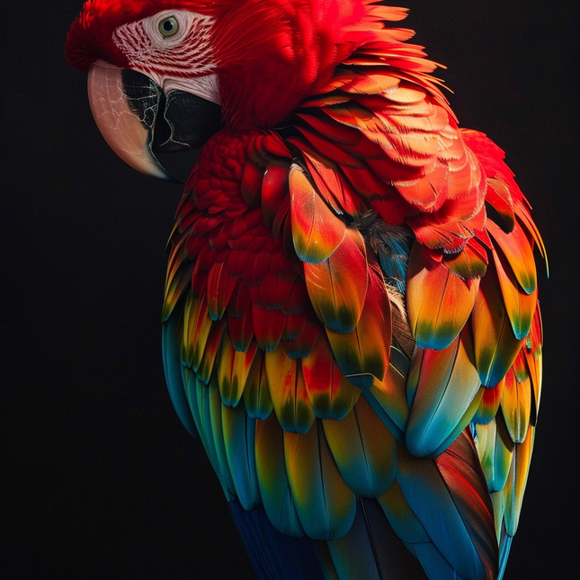 Schilderij 'Rainbow Parrot'