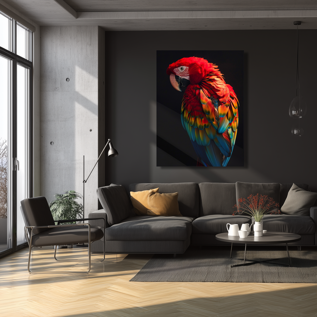 Schilderij 'Rainbow Parrot'