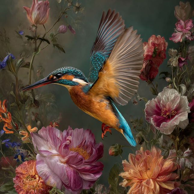 Schilderij 'Lentevlucht'