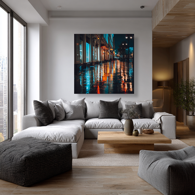 Schilderij 'City Lights'