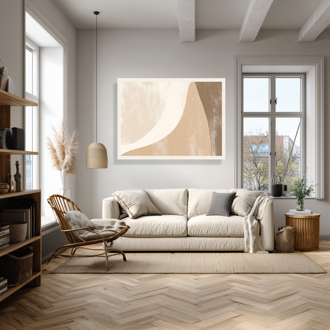 Schilderij 'Calm Curves'