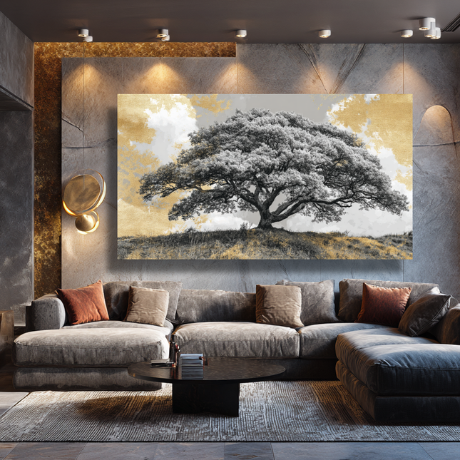 Schilderij 'Gouden Eik'