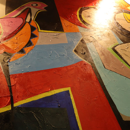 Canvas Schilderij van L.Paramount 'Garden Women'