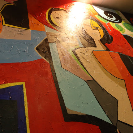 Canvas Schilderij van L.Paramount 'Garden Women'