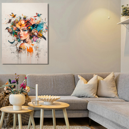 Schilderij 'Bloei van binnen 2.0'