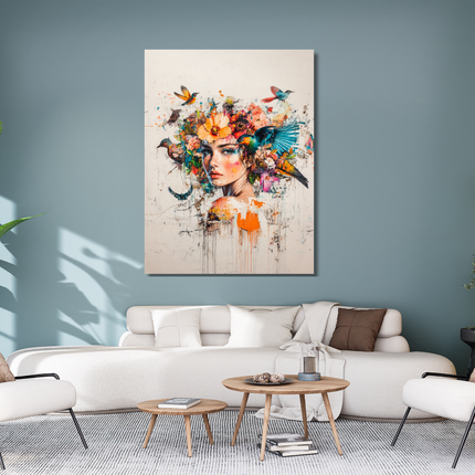 Schilderij 'Bloei van binnen 2.0'