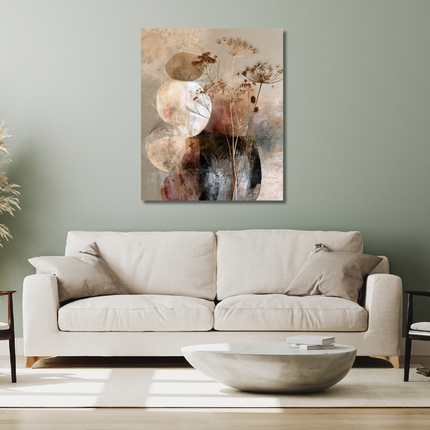 Schilderij 'Abstracte bladeren'