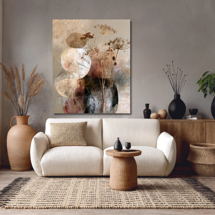 Schilderij 'Abstracte bladeren'