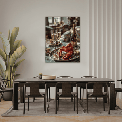 Schilderij 'The Champagne Lobster'