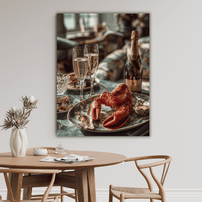Schilderij 'The Champagne Lobster'