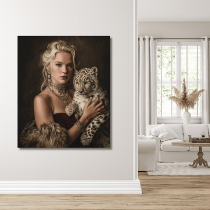 Schilderij 'The Royal Snow Leopard'
