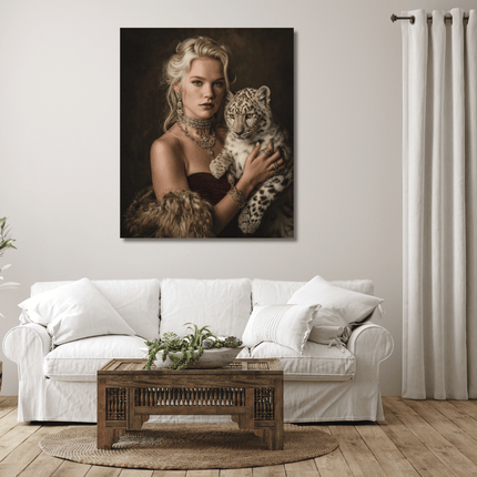 Schilderij 'The Royal Snow Leopard'