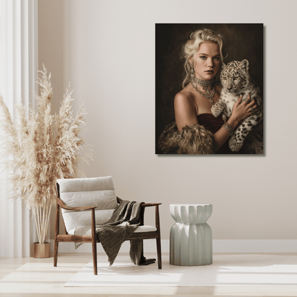Schilderij 'The Royal Snow Leopard'