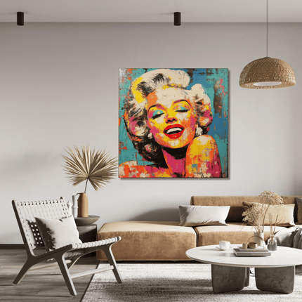 Schilderij 'Marilyn Monroe popart'