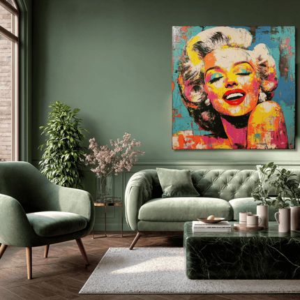 Schilderij 'Marilyn Monroe popart'
