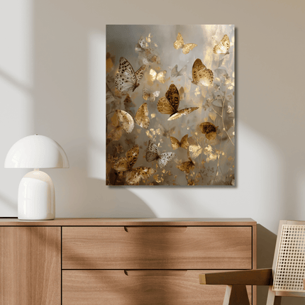 Schilderij 'The golden flowers'