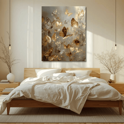 Schilderij 'The golden flowers'